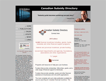 Tablet Screenshot of grantscanada.org